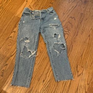 Pacsun high rise straight jeans size 25